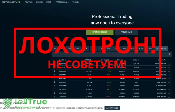 Bitfinex обзор