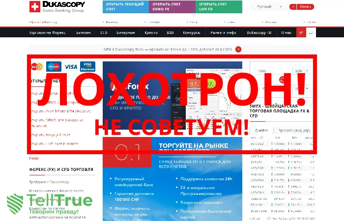 Dukascopy — отзывы о брокере