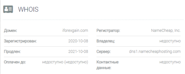 IForexgain - домен