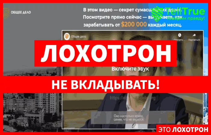 Общее дело – реальный доход в автоматизированном режиме или очередной развод на деньги?