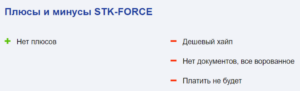 липовая компания STK Force