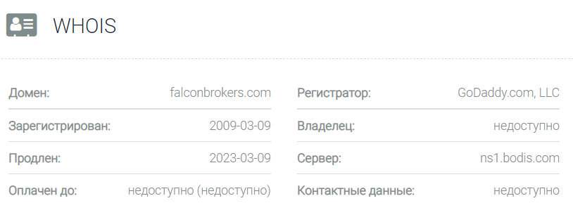 Falcon Brokers официальный сайт