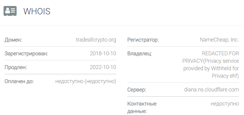 Trade All Crypto официальный сайт