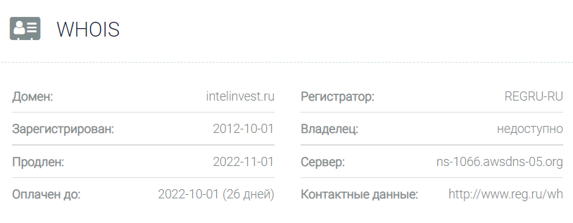 IntelInvest официальный сайт