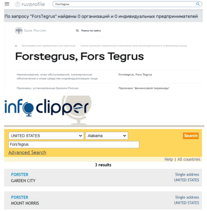 регистрация и лицензия ForsTegrus