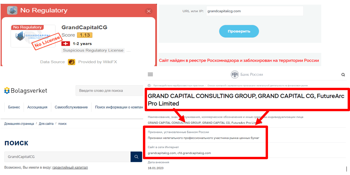 Grand Capital Consulting Group черный список Центробанка 