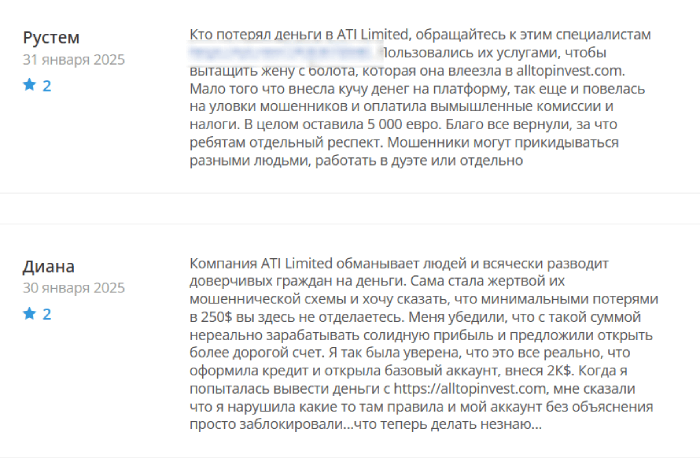 ATI Limited отзывы