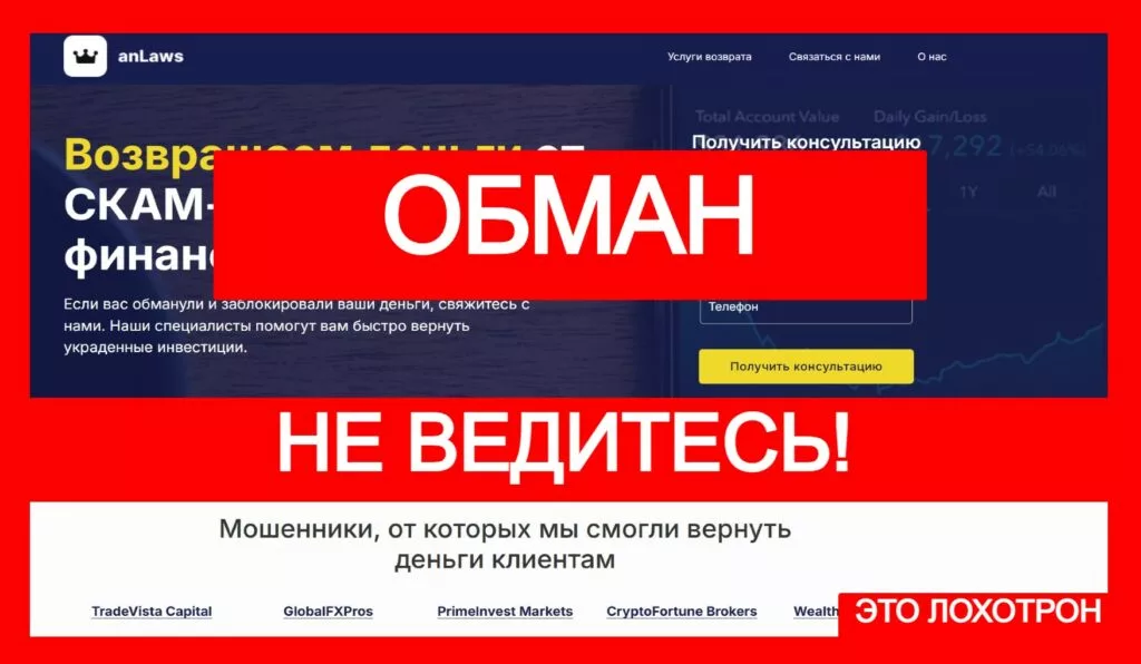 anLaws (refundingdeal.com) — юридическая афера обманывает с чарджбэком