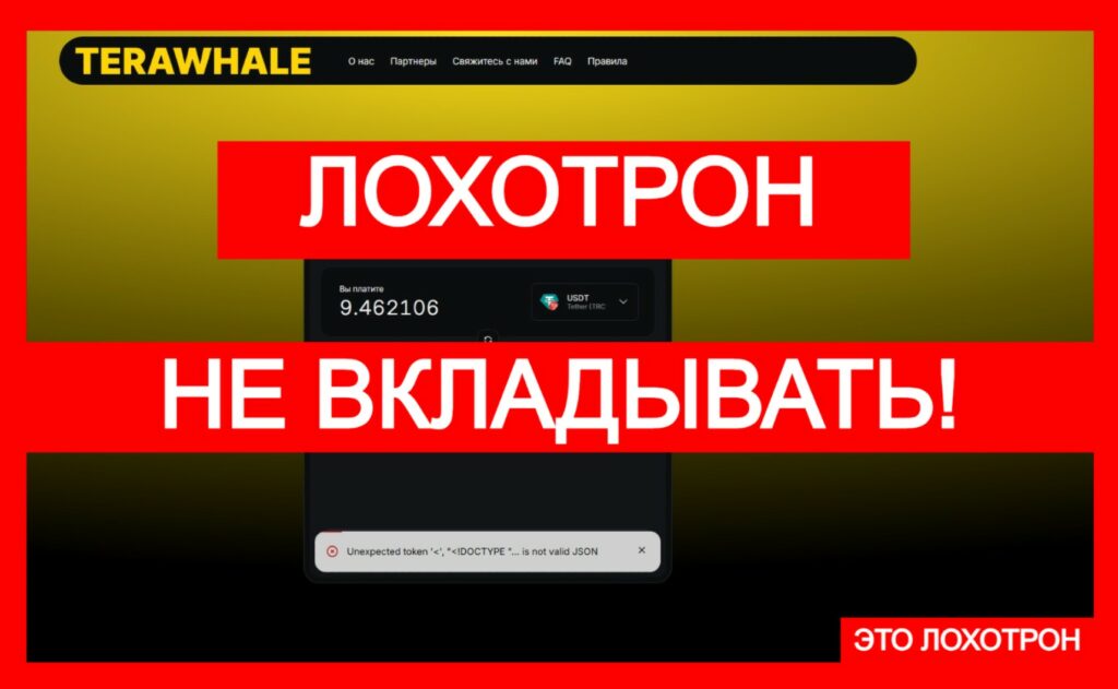 Terawhale (terawhale.com) — лжеобменник разводит трейдеров-новичков!