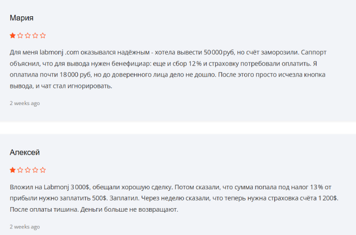 Labmonj отзывы