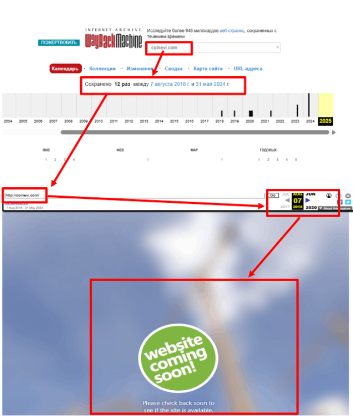 Coinevi веб архив