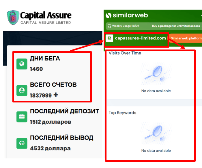 Capital Assure статистика