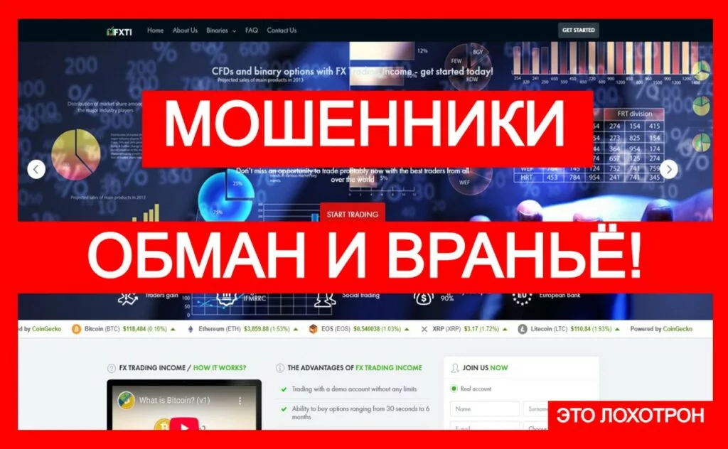 Мошеннический брокер FX Trading Income (fxtradeincome.pro). Отзывы и возврат денег