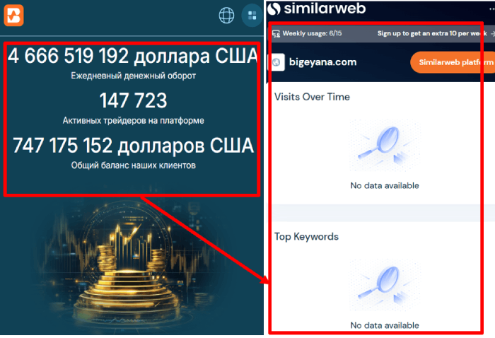 Bigeyana статистика