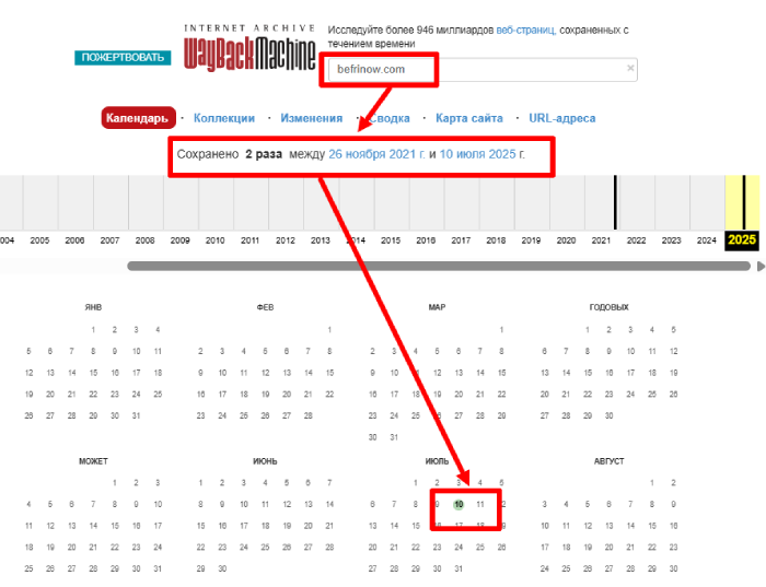 Befrinow веб архив