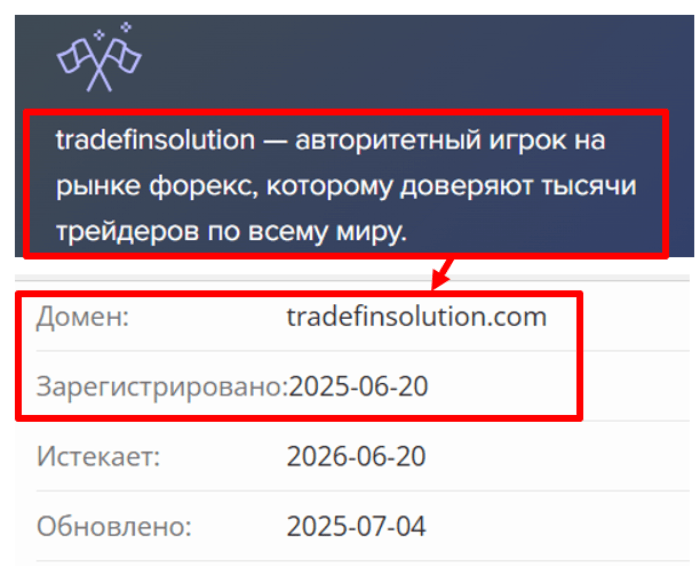 Мошеннический брокер Tradefinsolution (tradefinsolution.com) Отзывы и возврат денег! 7 Tradefinsolution возраст