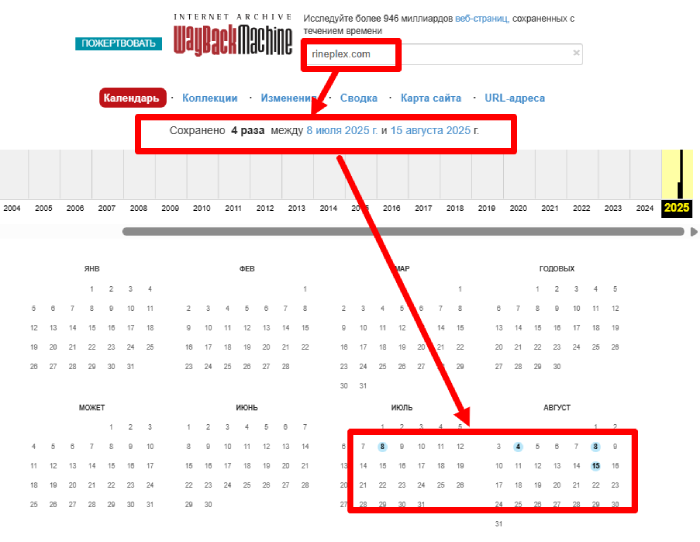 Rineplex веб архив