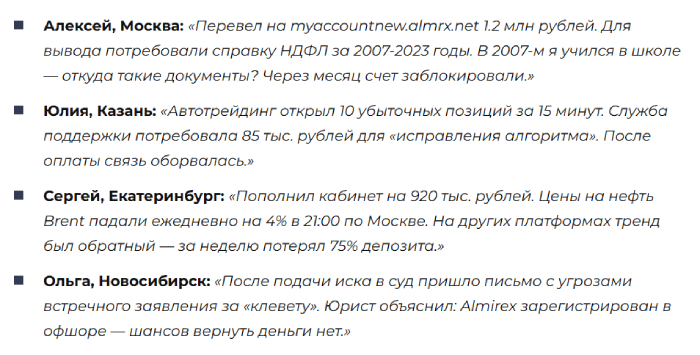 Almirex отзывы