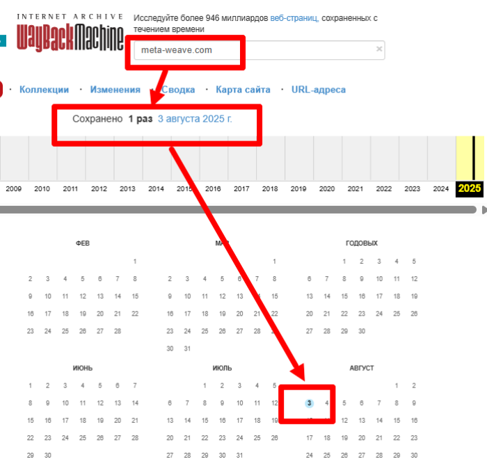 MetaWeave веб архив