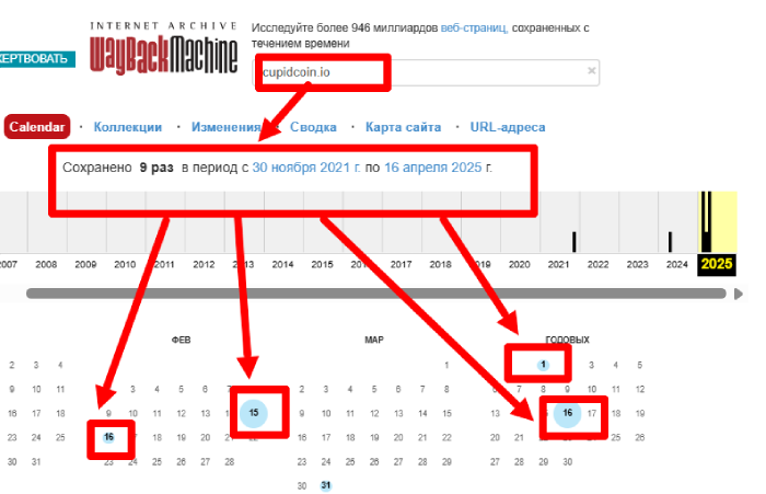 CupidCoin веб архив