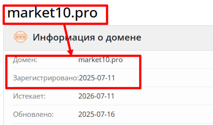 Market10 возраст 