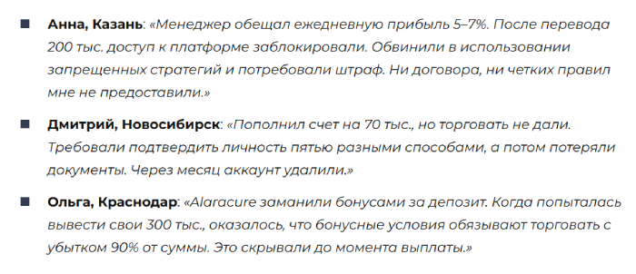 Alaracure отзывы