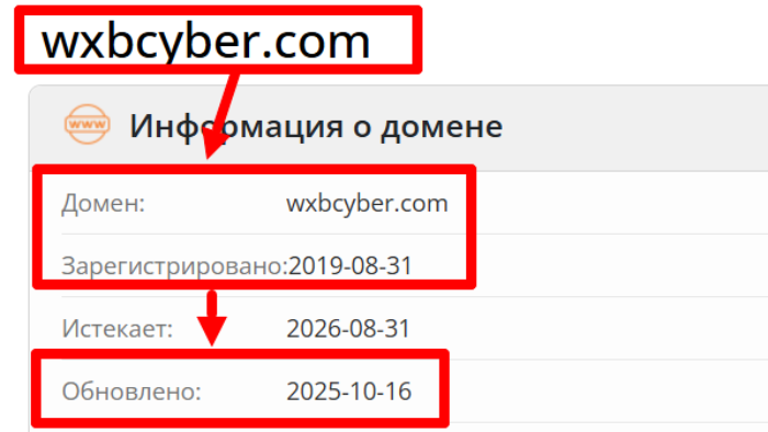 WXB-Cyber возраст 