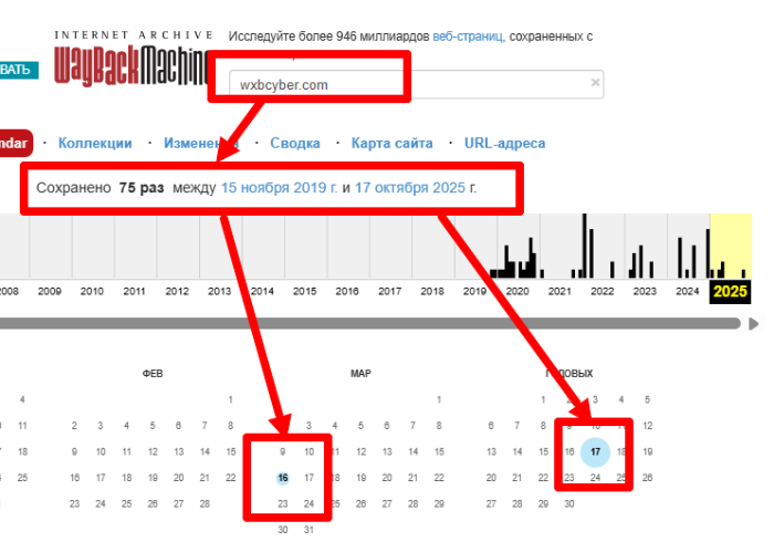 WXB-Cyber веб архив
