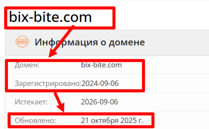 Мошеннический обменник Bix-Bite (bix-bite.com) Отзывы и возврат денег! 7 Bix-Bite возраст