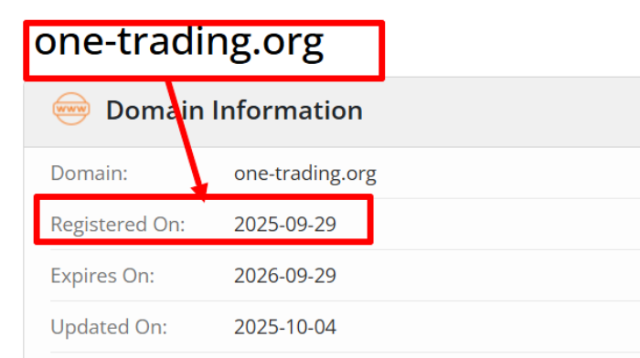 One Trading возраст 