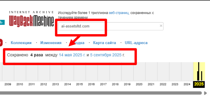 AI Assets LTD веб архив