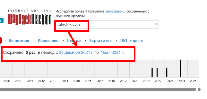 Ubixlink веб архив