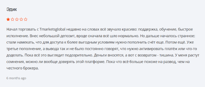 TradeMarketsGlobal отзывы