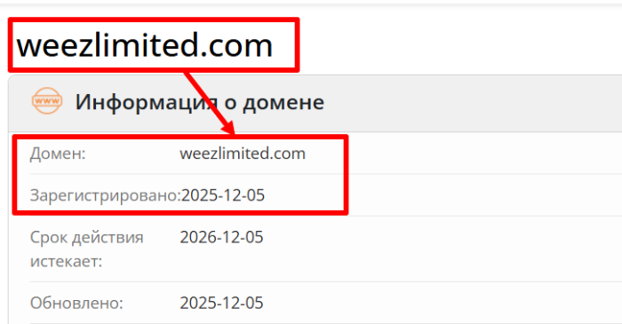 Weez Limited возраст 