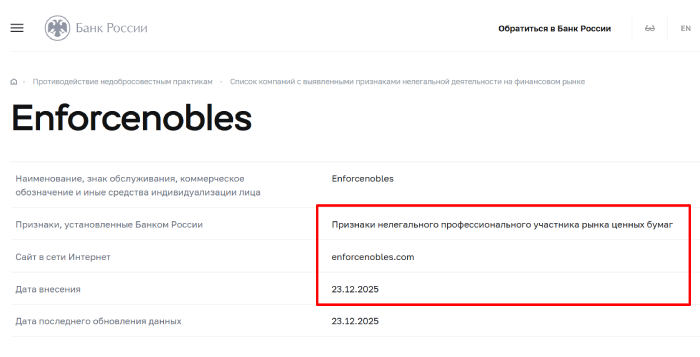 Enforcenobles отзывы