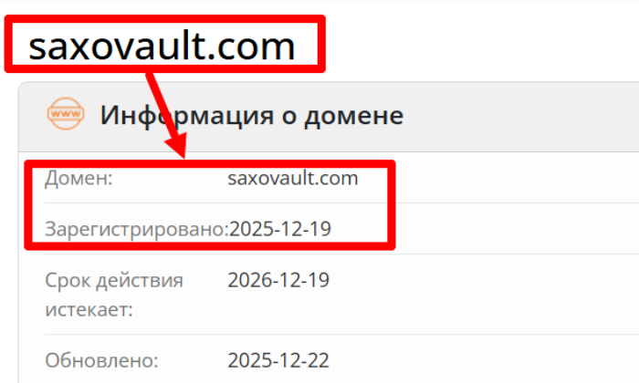 Saxovault возраст 