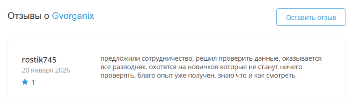 Gvorganix отзывы