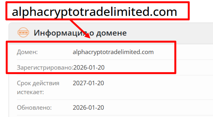 Alpha Crypto Trade возраст 