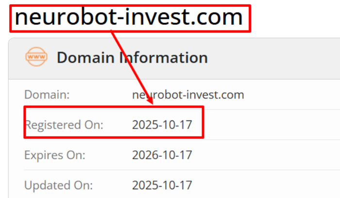 NEUROBOT INVEST возраст 