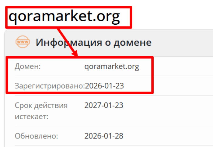 QoraMarket возраст 