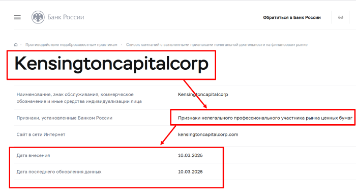 Kensingtoncapitalcorp отзывы