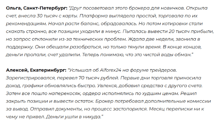 Aiforex24 отзывы