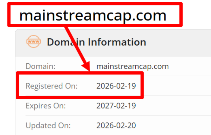 Mainstream Cap возраст 