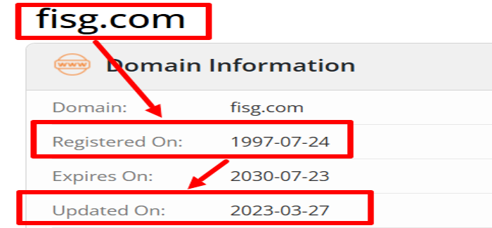 Мошеннический брокер FISG (fisg.com) Отзывы и возврат денег! 6 FISG возраст
