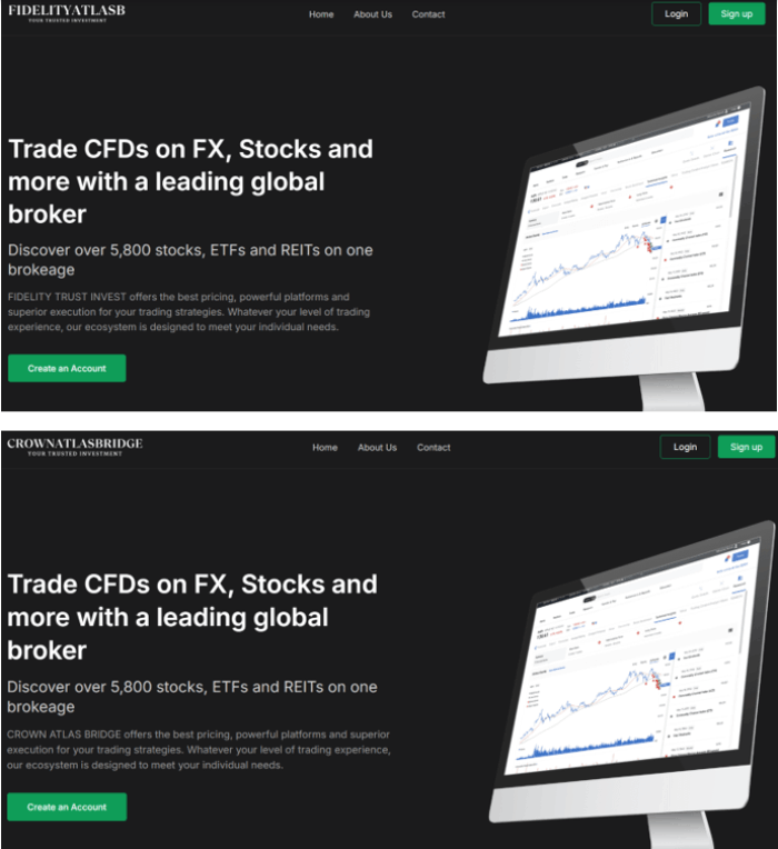 Мошеннический брокер Crown Atlas Bridge (crownatlasbridge.com) Отзывы и возврат денег! 9 Crown Atlas Bridge копии