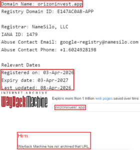 Мошеннический брокер Orizon Markets (orizoninvest.app). Отзывы и возврат денег