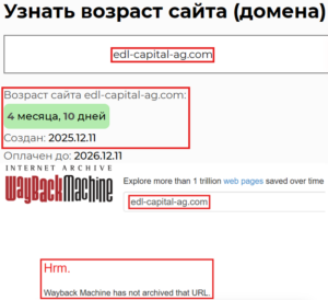 Лжеброкер EDL Capital (edl-capital-ag.com). Отзывы и возврат денег