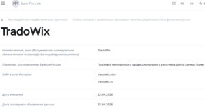 Аферистский брокер Tradowix (tradowix.cc). Отзывы и возврат денег
