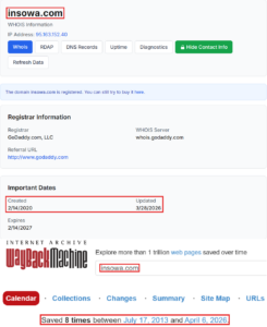 Мошеннический обменник Insowa.com (insowa.com). Отзывы и возврат денег