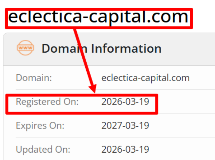 Мошеннический брокер Eclectica Capital (eclectica-capital.com) Отзывы и возврат денег! 6 Eclectica Capital возраст
